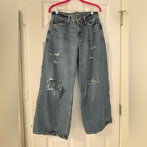 Old navy petit wide legs jeans!!